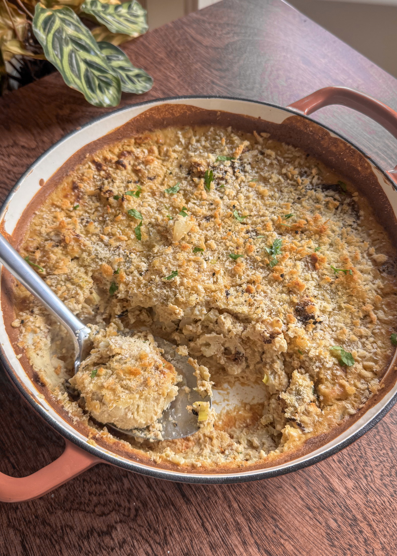 Cauliflower No Cheese Bake