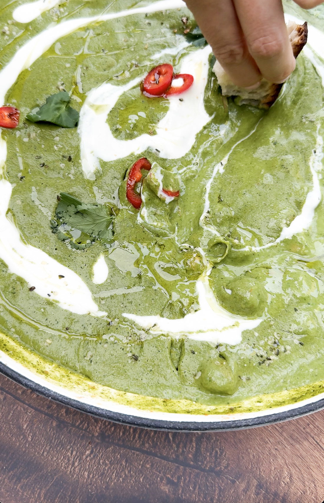 Creamy Green Chickpea Curry