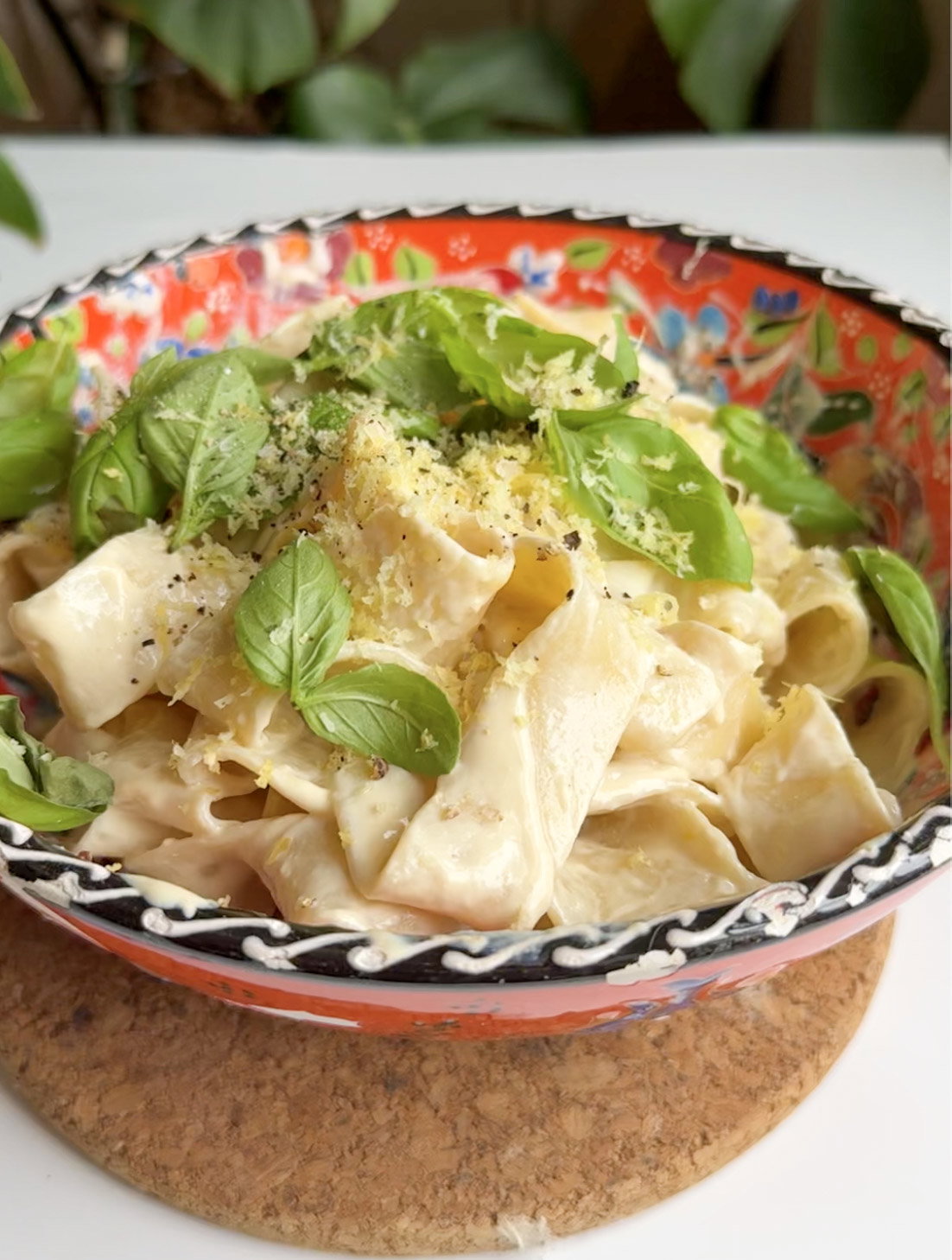 Creamy Lemon "Ricotta" Pappardelle