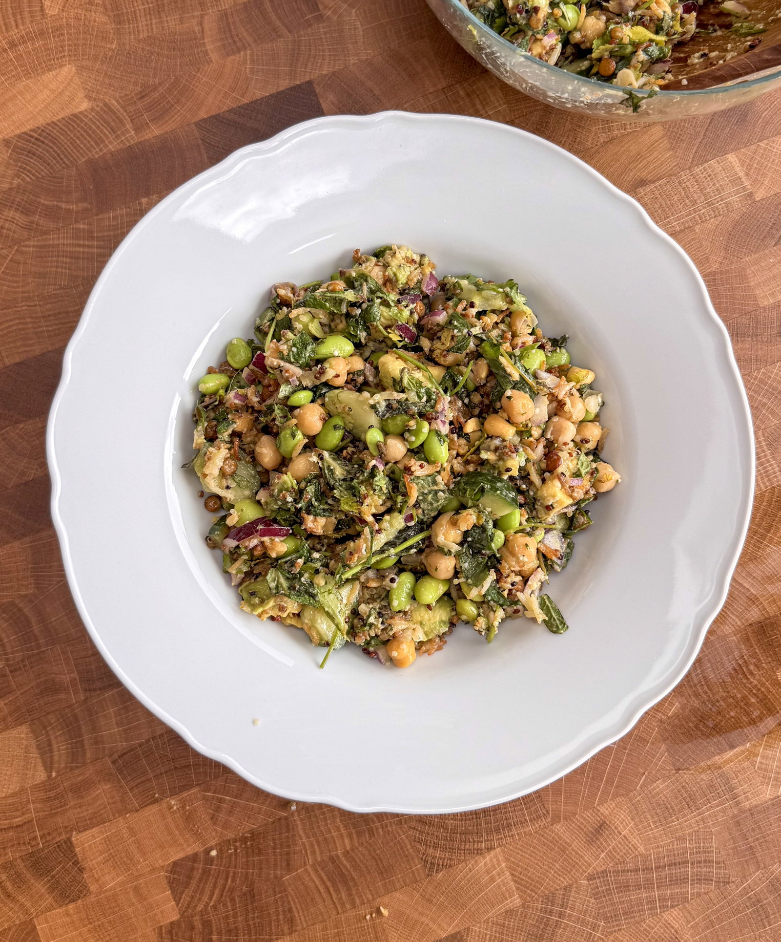 Crispy Rice Salad with Miso Ginger Dressing
