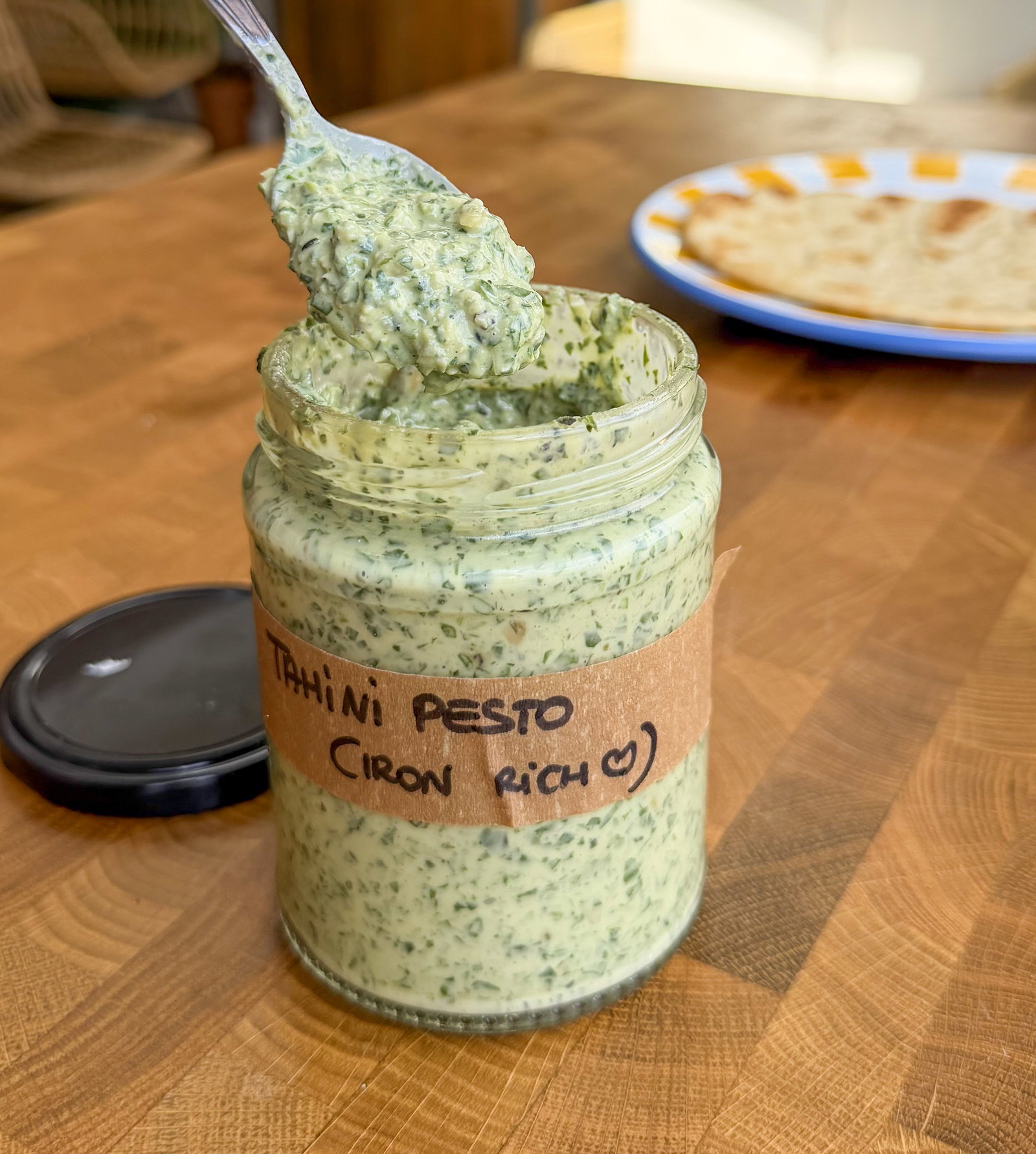 Iron-Rich Tahini Pesto