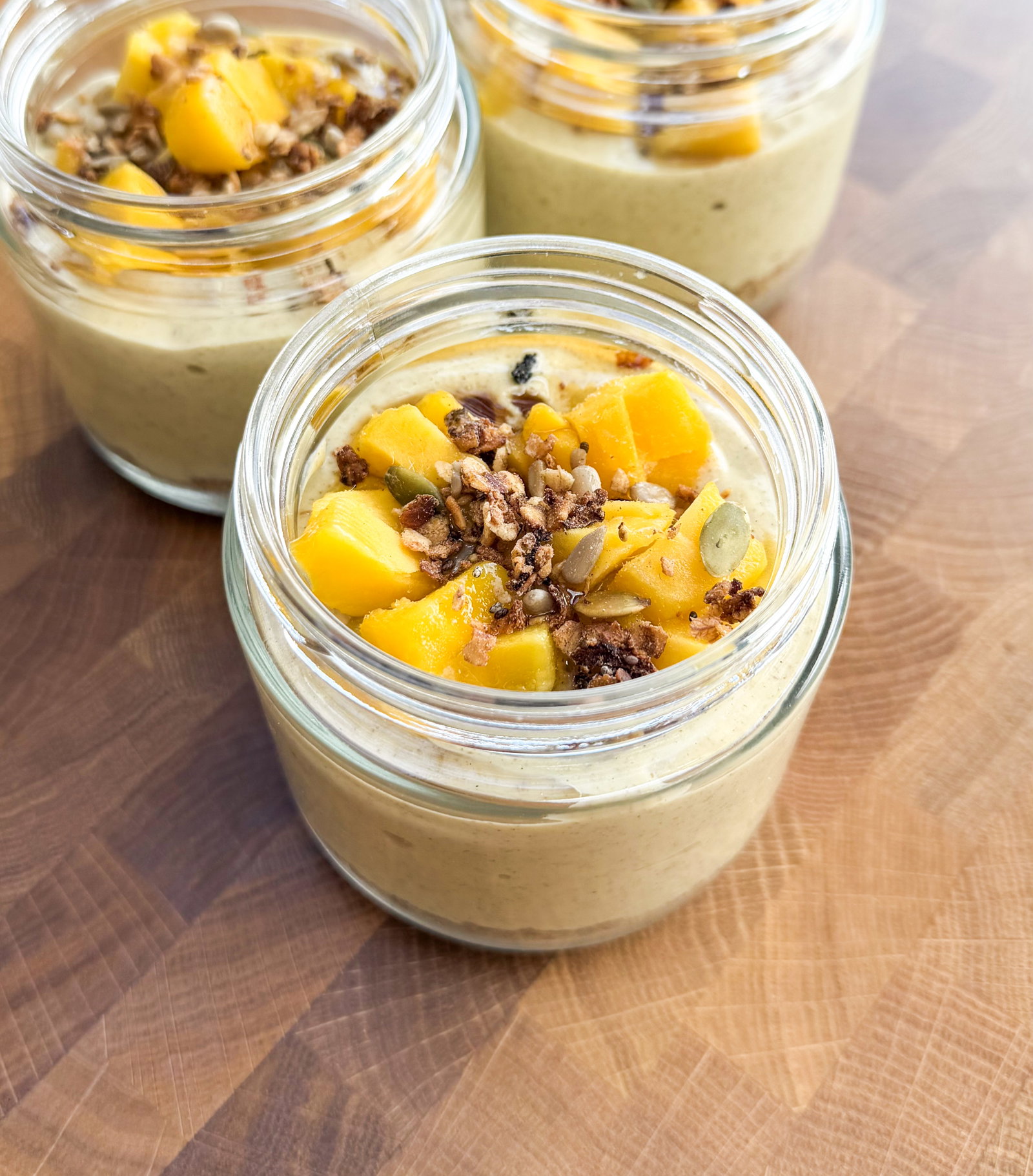 Mango Cheesecake Breakfast Pots