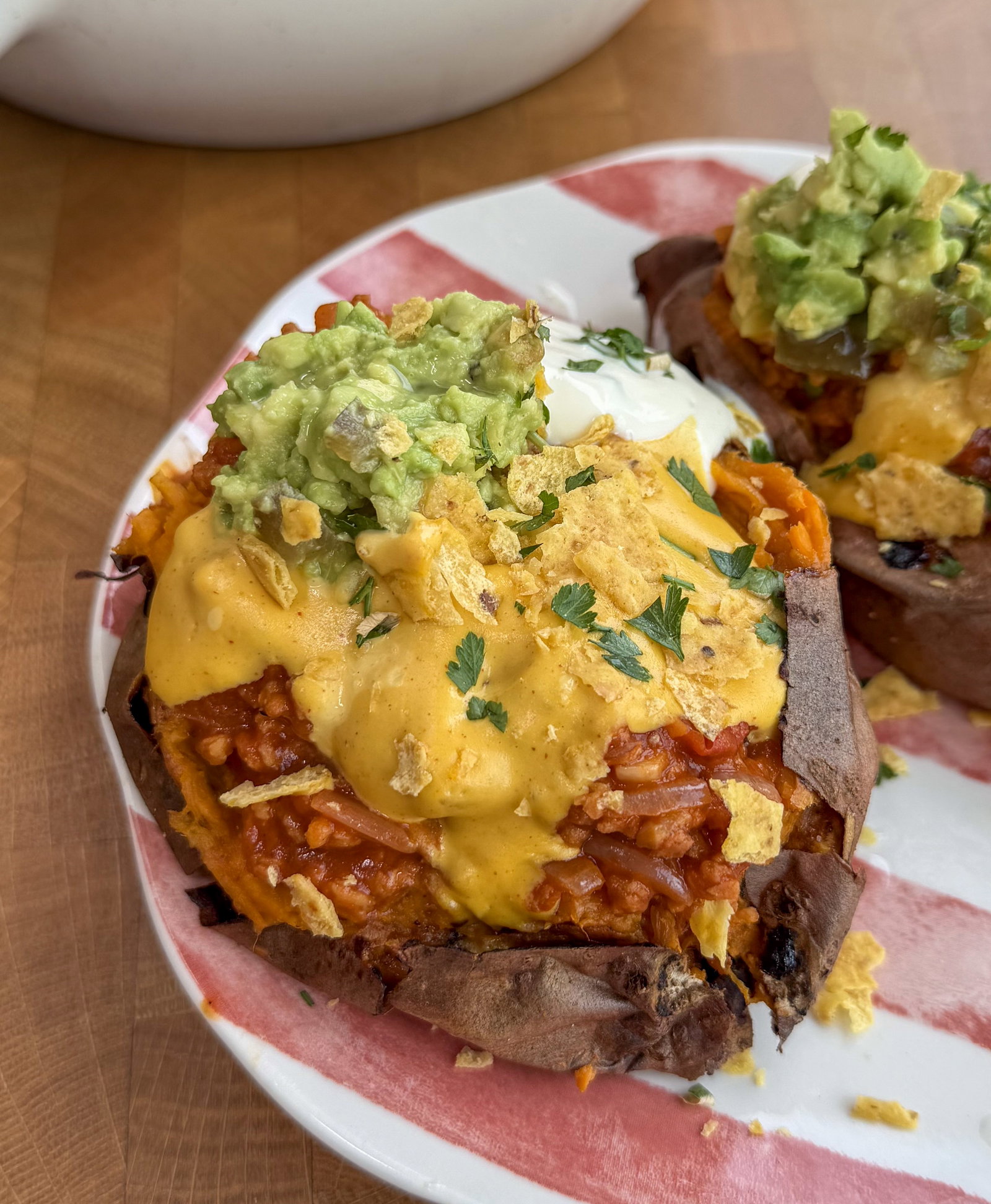 Nachos Stuffed Sweet Potatoes