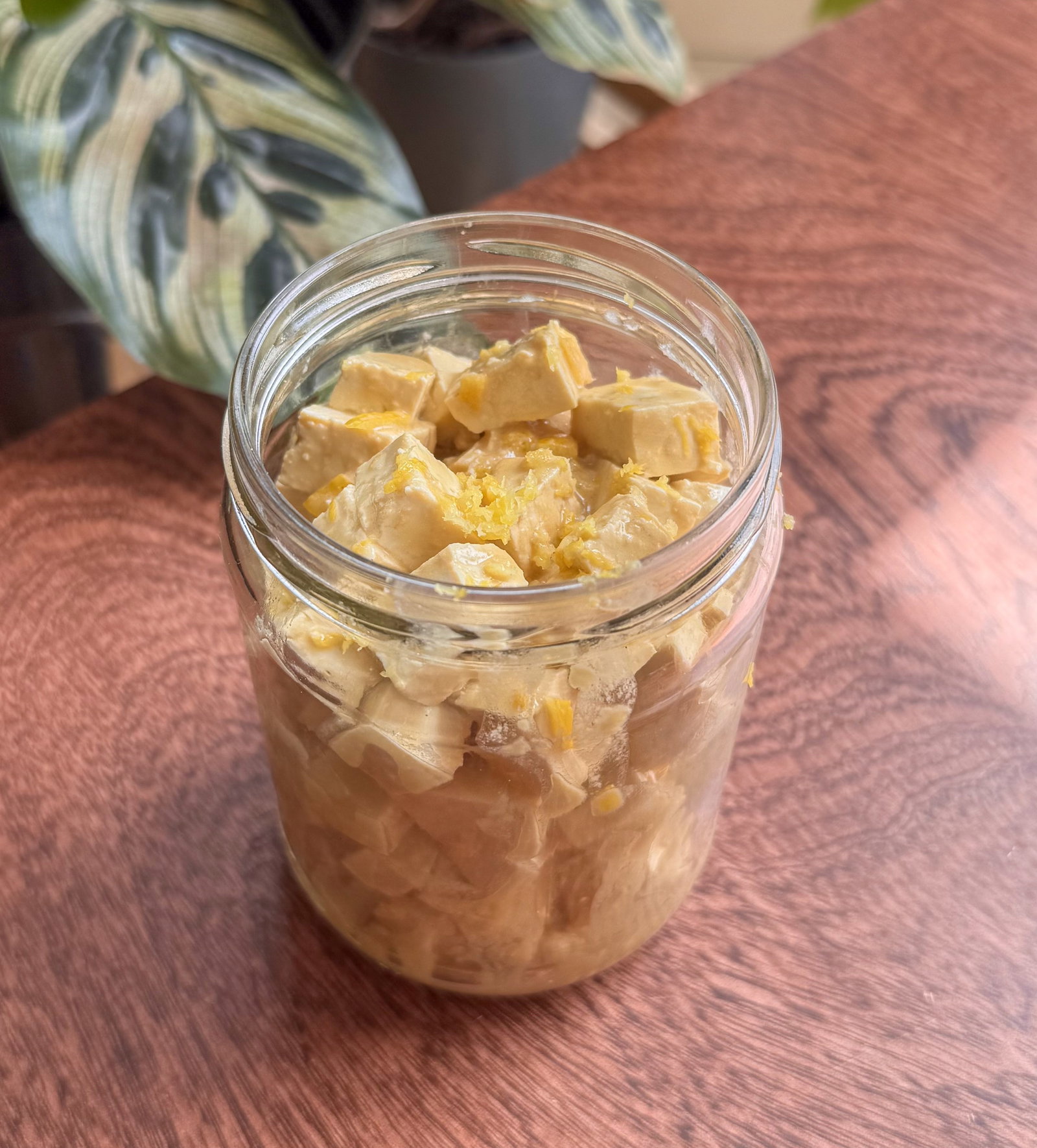 No Cook Greek-Style Tofu Feta