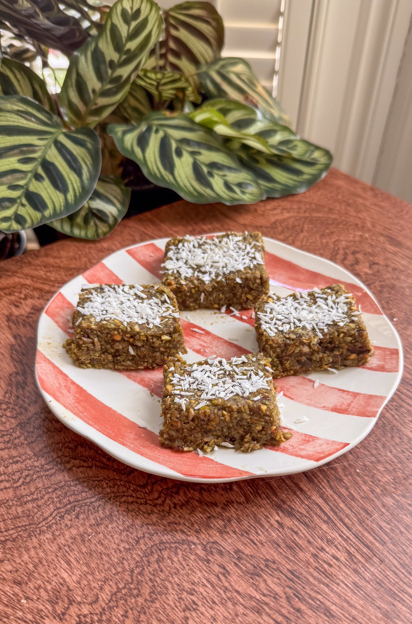 Pistachio Matcha Chewy Squares