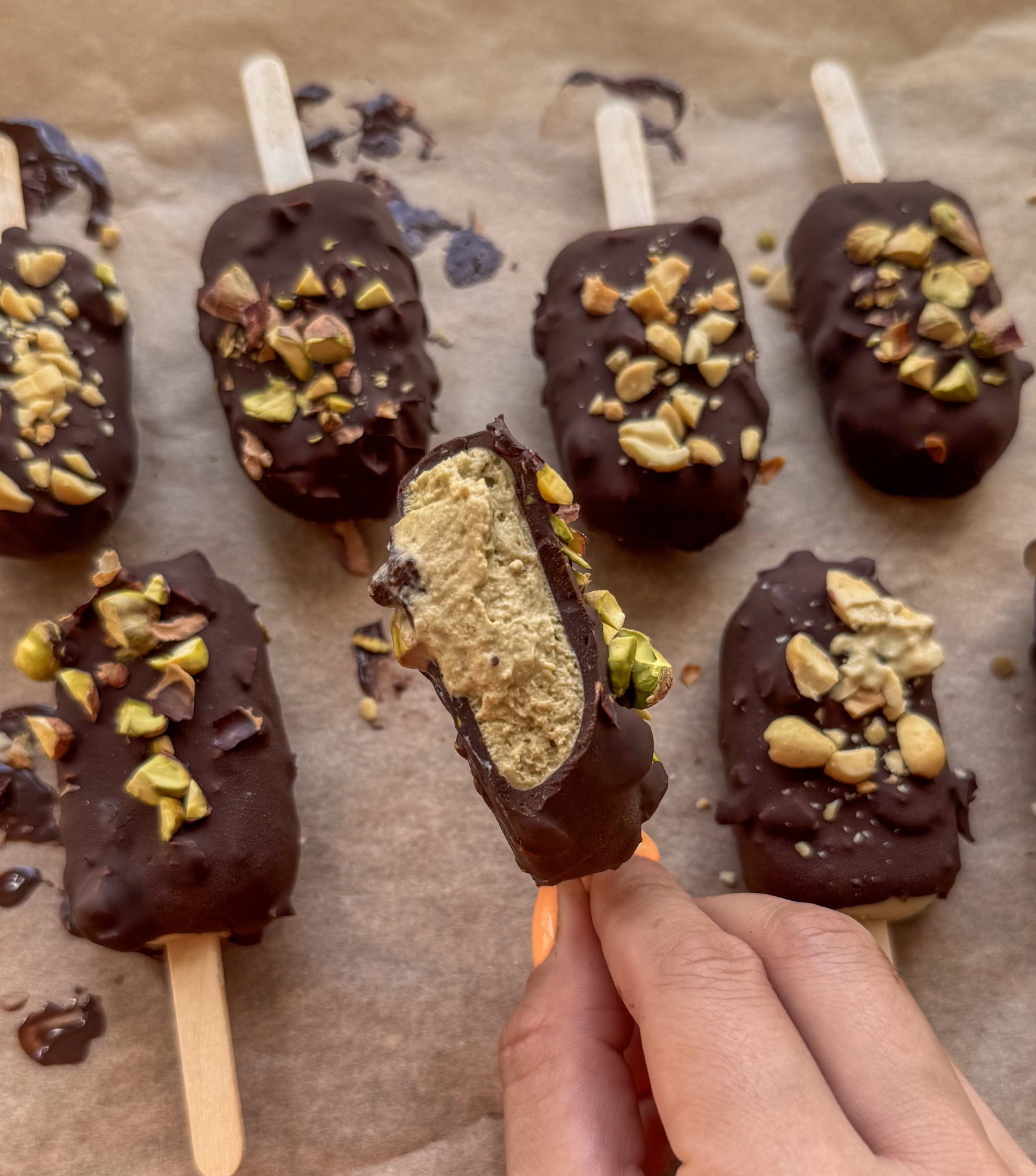 Pistachio Protein Magnums
