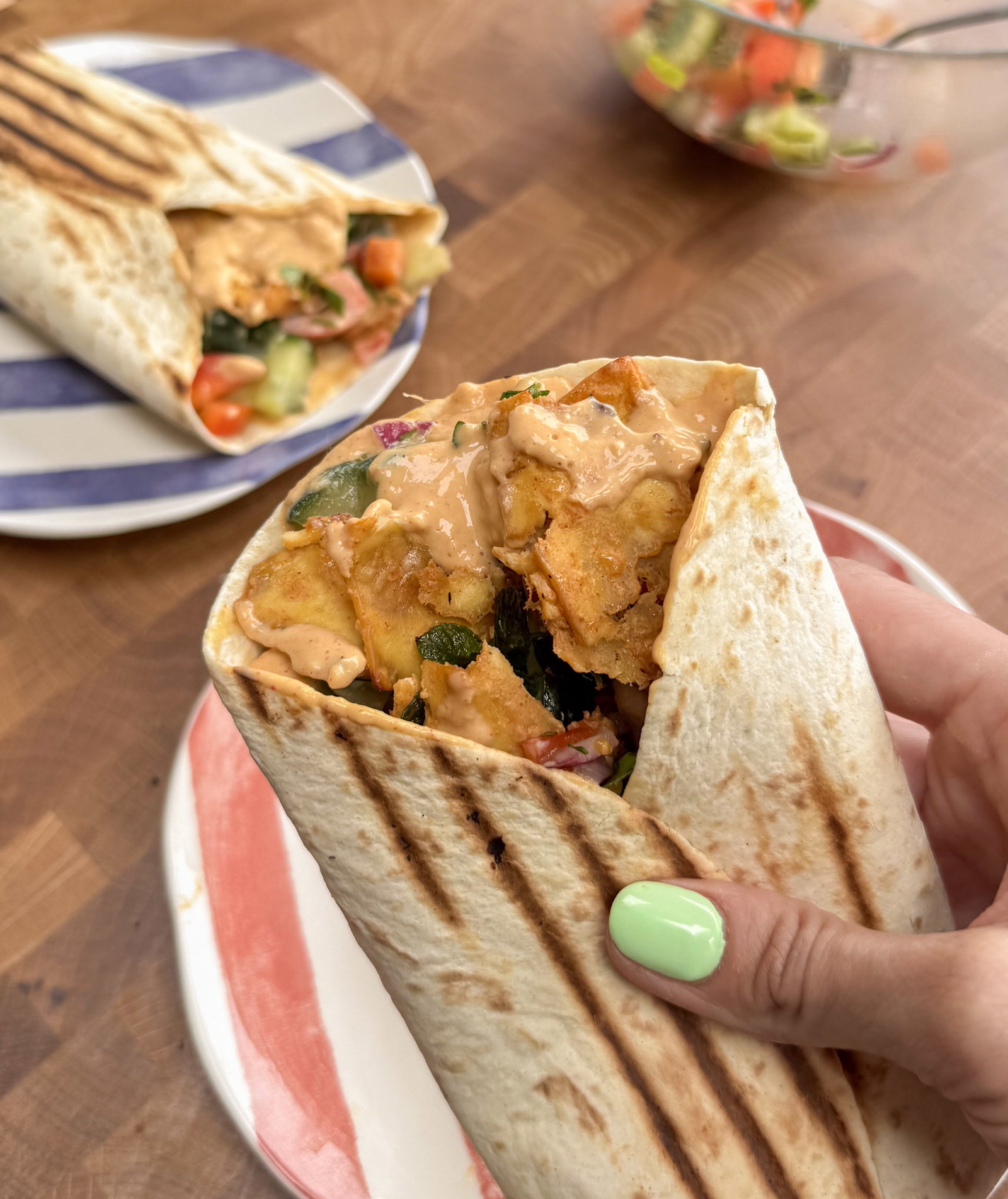 Smoky Jalapeño Tofu Wraps