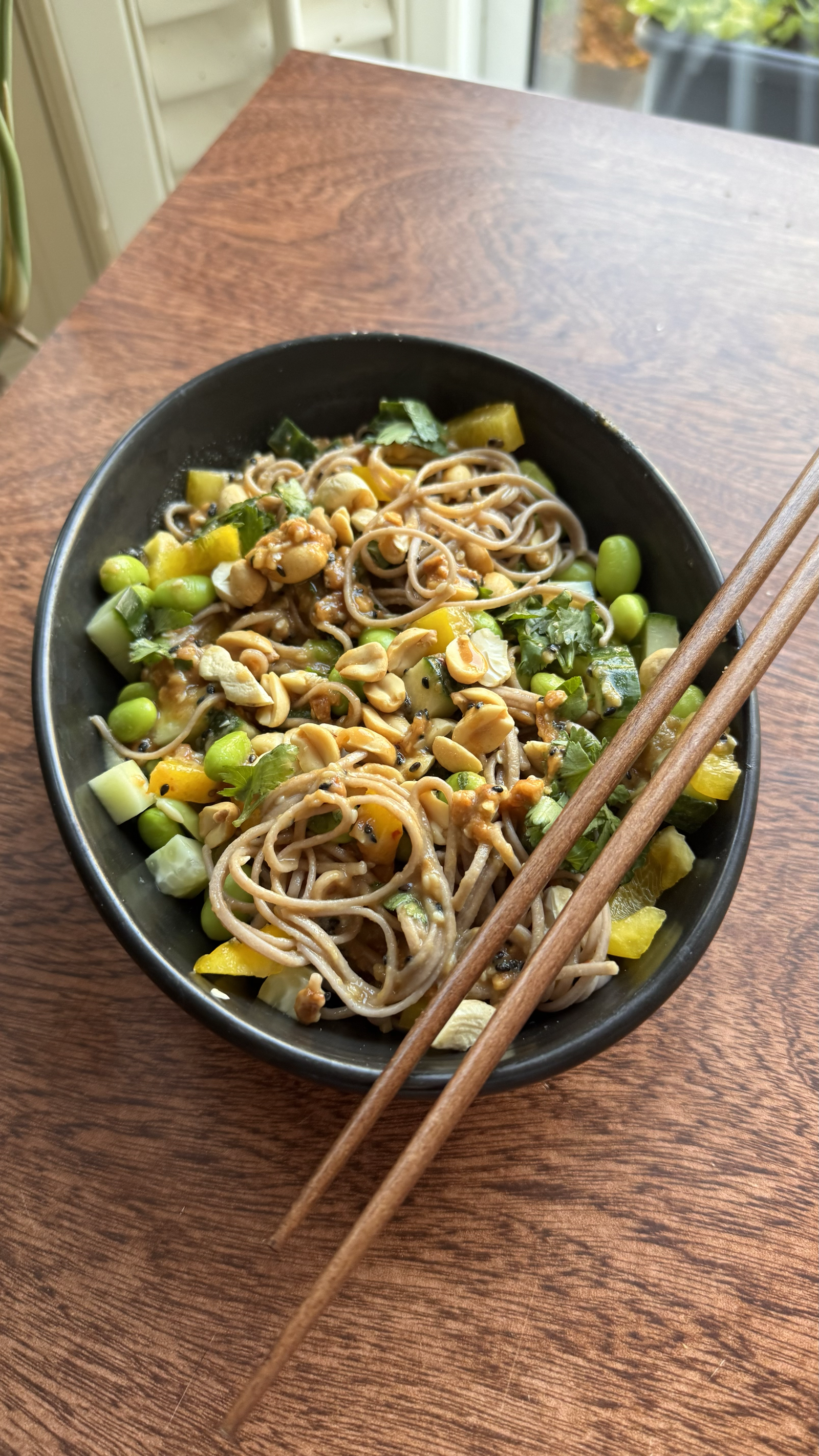 Spicy Peanut Cold Soba Salad