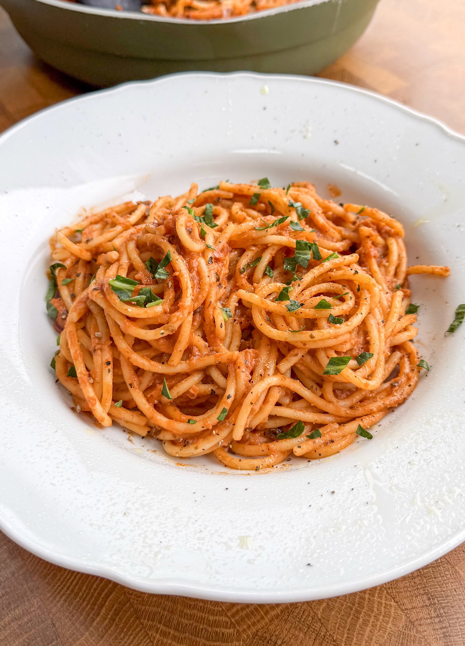 Spicy Tu-Nah Spaghetti
