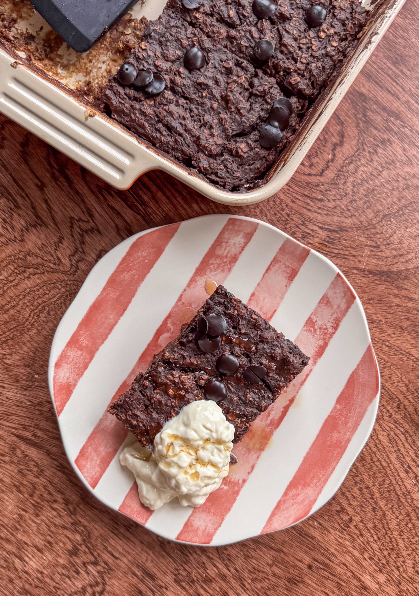 Sweet Potato Chocolate Baked Oats
