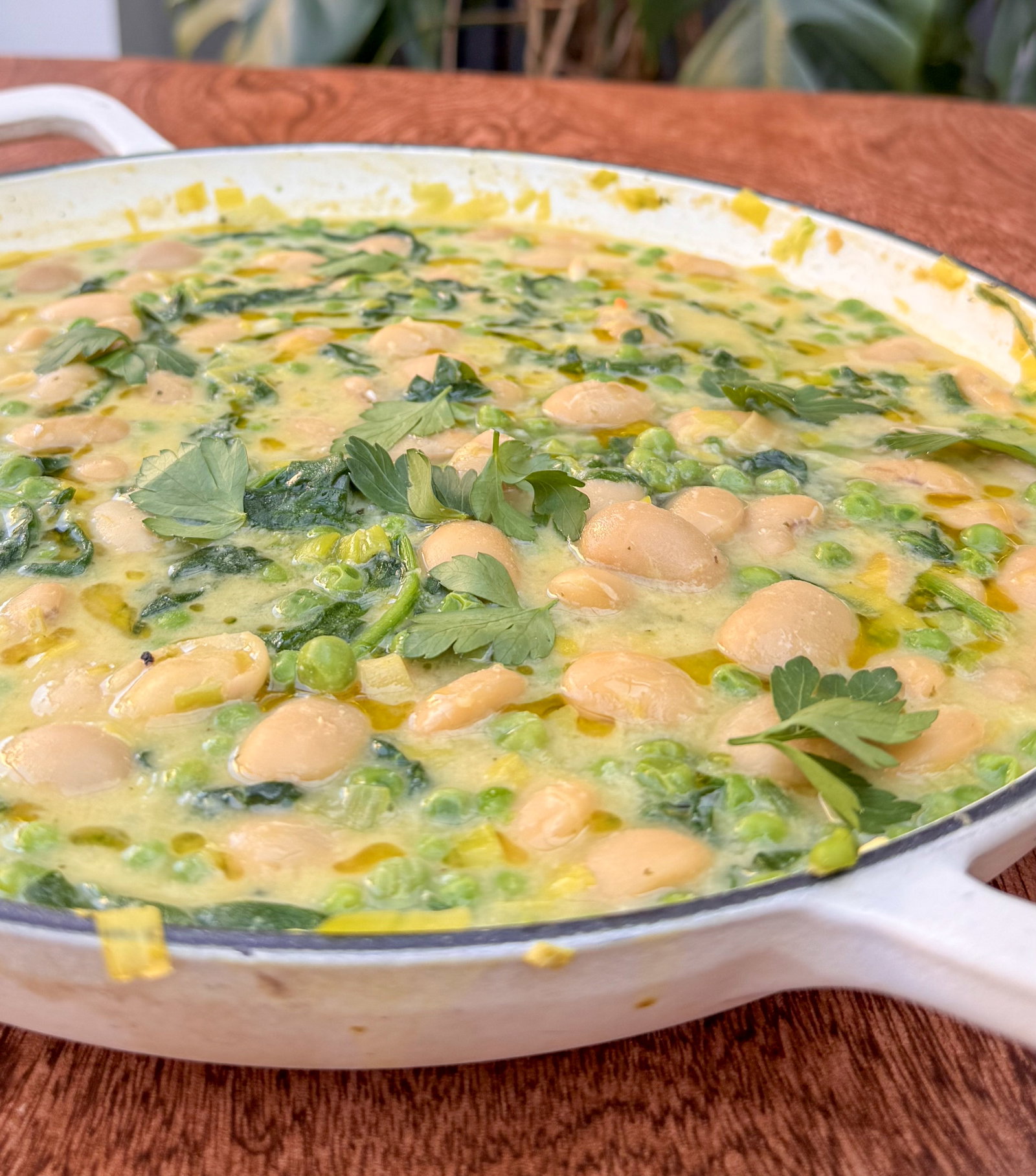 Zingy Peas and Butter Bean (Lima Beans) Bowl